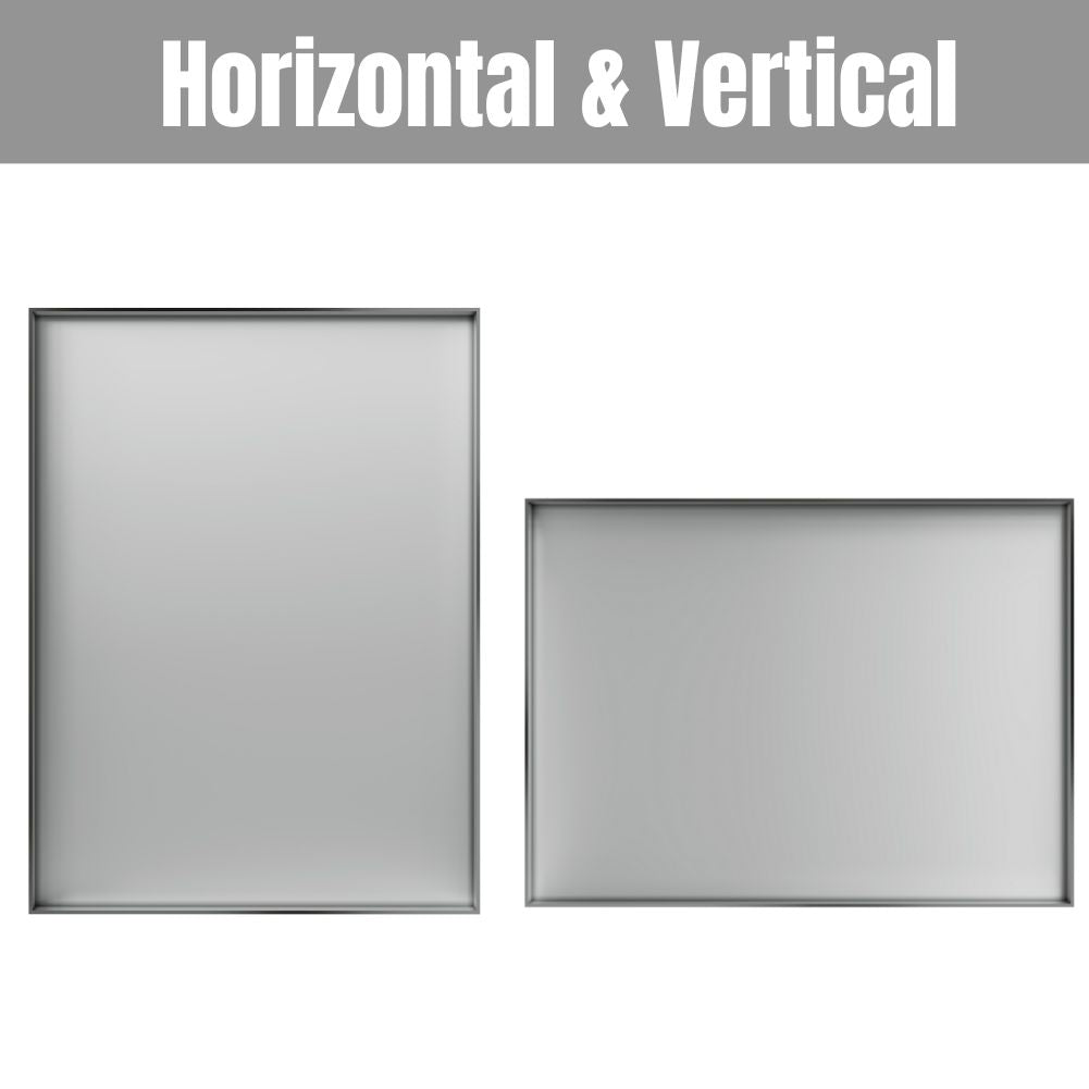 Waterpar® 24 in. W x 36 in. H Rectangular Aluminum Framed Wall Bathroom Vanity Mirror