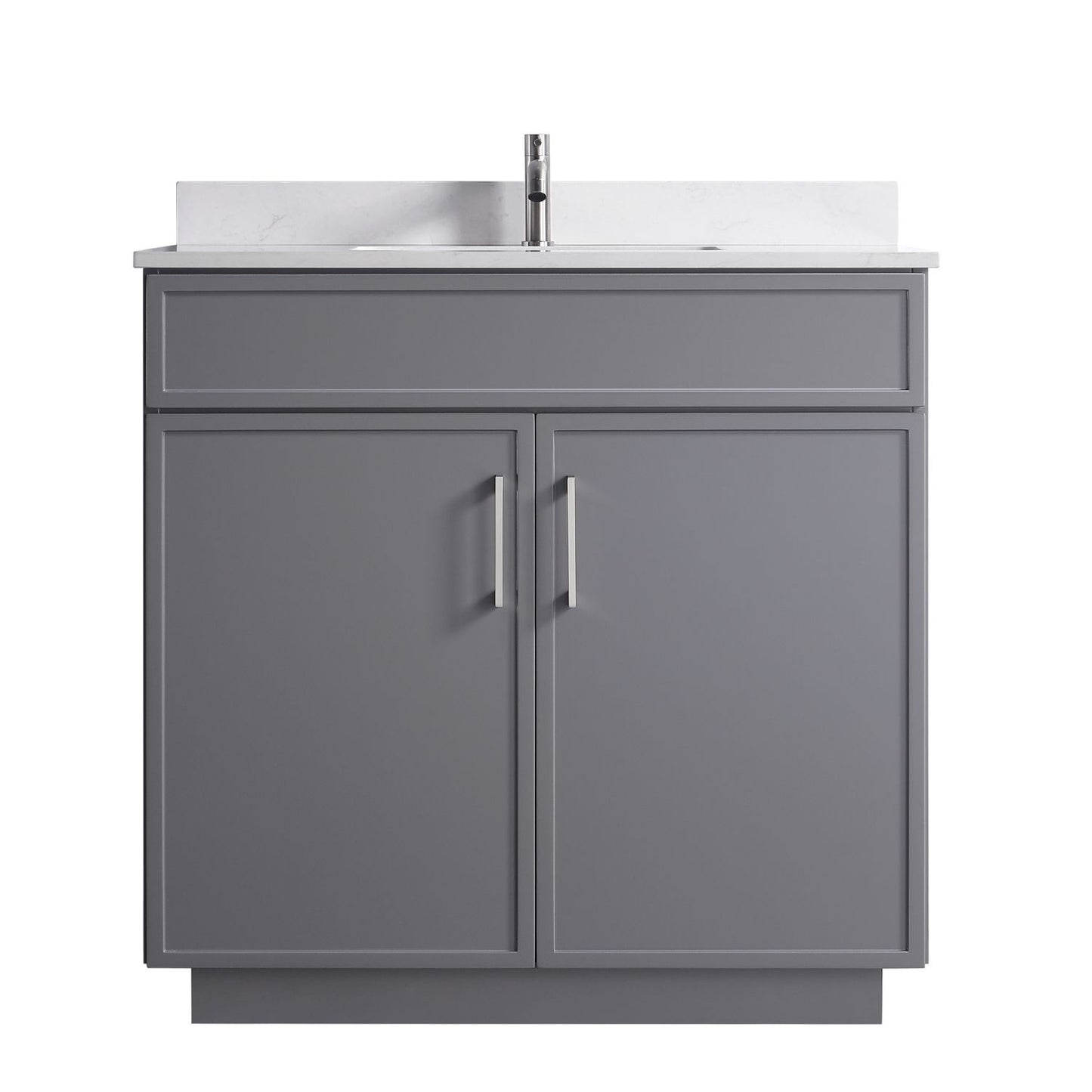 Waterpar® 36 in. L x 22 in. W x 35 in. H Minimalist Bathroom Cabinet with Single Ceramic Sink