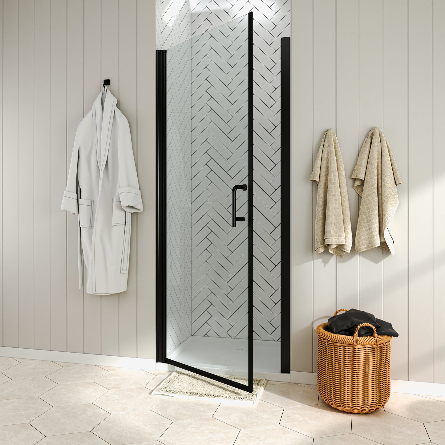 WATERPAR® Bi-Fold or Pivot Swing Frameless Shower Door Customization