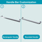 WATERPAR® Sliding Framed Shower Door wtih Double Towel Bars Customization